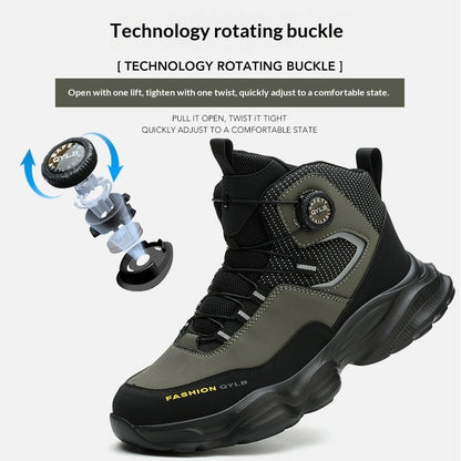 Comfortable Durable Safety Shoes With A Rotating Quick-release Buckle