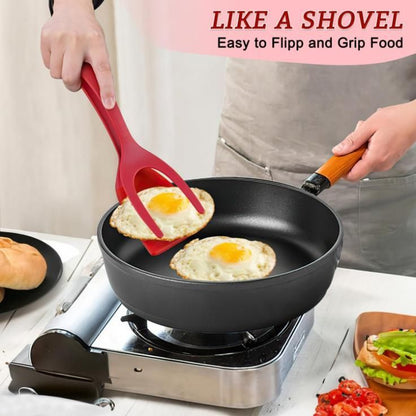 Multifunction 2 In 1 Spatula Tongs for Kitchen