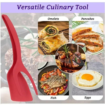 Multifunction 2 In 1 Spatula Tongs for Kitchen